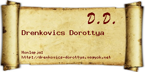 Drenkovics Dorottya névjegykártya