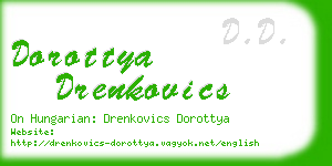 dorottya drenkovics business card